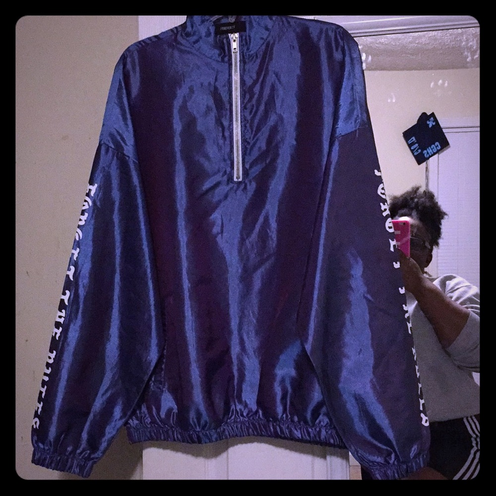 Blue Holographic Pullover